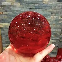 Melting/Natural Multicolor Crystal Quartz Ball With Stand For Healing/Divination/Chakra Balance Melting/Natural Multicolor Crystal Quartz Ball With Stand For Healing/Divination/Chakra Balance